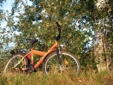 Mit dem Fahrrad lässt sich unsere Natur besonders gut erkunden. Man kann überall anhalten, wo es etwas zu entdecken gibt. | Foto: Ina Ebert | NABU Sachsen